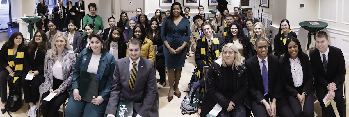 large group of students in chairs